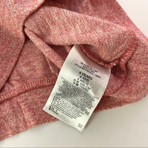 Baby Gap #snowday heather red long sleeve shirt size 4T - Picture 5 of 5